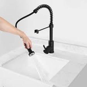 lot 24 image: New Ove Decors Utility  Kitchen Sink Faucet Matte Black