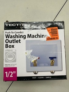 lot 193 image: Tectite SharkBite  Push To Connect Washing Machine Outlet Box 12 Connection Lines