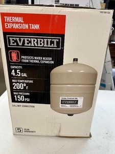 lot 196 image: Everbilt 4.5 gal. Thermal Expansion Tank Model EF-TET-4T