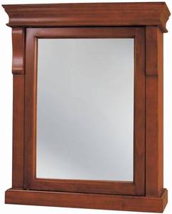 lot 199 image: Naples 25 in. x 31 in. Surface-Mount Medicine Cabinet in Warm Cinnamon