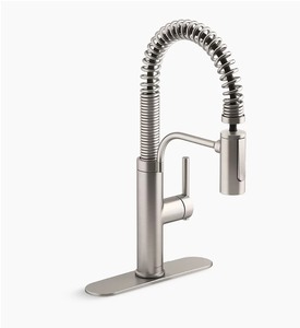 lot 18 image: Kohler Provo Semi-professional pull-down kitchen sink faucet with two-function sprayhead  K-R43211-CP