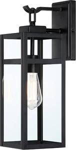 lot 162 image: Pia Ricco 1 Light Black Exterior Waterproof Wall Sconce Light Fixture 17.99  18 - Matte Black Finish