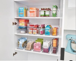 lot 31 image: iDESIGN Kitchen and Pantry Storage Bins Organizer 18-piece Set retail $160