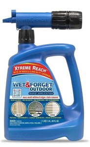 lot 67 image: New 68oz Wet & Forget Outdoor Moss Mold Mildew & Algae Stain Remover for Siding Roof and Deck