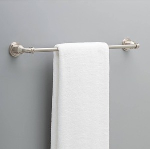 lot 117 image: 2 New Delta Lochurst 24 Towel Bars - Brushed Nickel Model # LHT24-BN