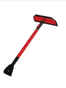 lot 74 image: 2 New Suncast Telescoping Windshield Ice Scrapers  Snow Squeegees  Brooms