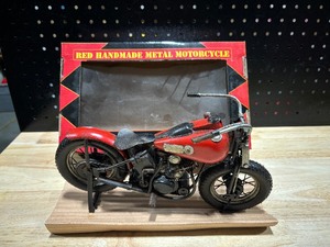 Red Handmade Metal Motorcycle