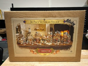 Grandeur Noel 34 Piece Victorian Village