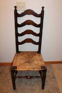 lot 19 image: Ladder-Back Chair