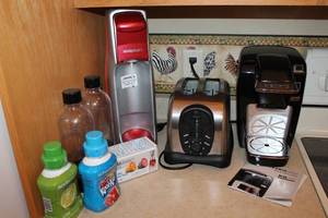 lot 72 image: Soda Stream, Keurig Coffee Maker & Toaster