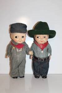 lot 83 image: 1940s Buddy Lee Dolls