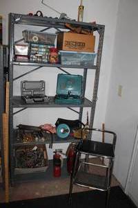 lot 139 image: Utility Shelf & Contents
