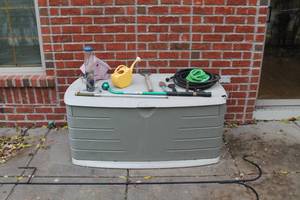 lot 158 image: Deck Storage Box & Contents