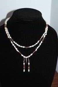 lot 163 image: Pearl & Tigers Eye Jewelry