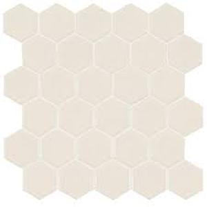 Lot of MSI White 2 in. Hexagon 11 in. x 11 in. Matte Porcelain Mesh-Mounted Mosaic Floor and Wall Tile (12.96 sq. ft.  case)   Customer Returns See Pictures