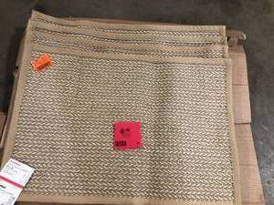 Lot of StyleWell Herringbone Tan 24 in. x 36 in. Sisal Mat  Customer Returns See Pictures