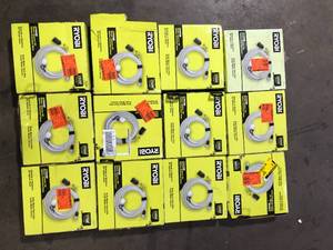 Lot of RYOBI EZClean Power Cleaner 20 ft. Pressure Washer Hose  Customer Returns See Pictures