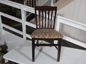 lot 140 image: Wooden Chairs