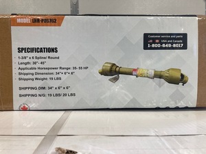 lot 12 image: Landhonor LHR-PDS762 540 PTO Shaft