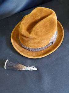 Vintage Stetson Felt Hat with Feather and Original Box