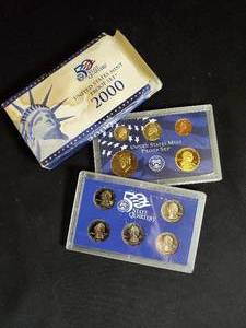2000 United States Mint Proof Set with 50 State Quarters