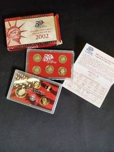 2002 United States Mint Silver Proof Set with 6 Coins