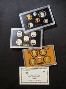 Collection of U.S. Mint Proof Coins with Certificates