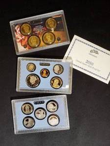 Lot of 4 United States Mint Proof Sets (2008, 2010)