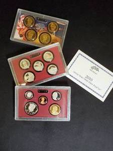 Collection of 3 United States Mint 2010 Silver Proof Sets
