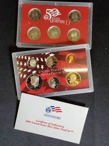 2005 United States Mint Silver Proof Set with Certificate of Authenticity