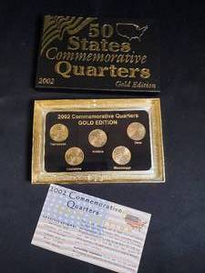 2002 Gold Edition 50 States Commemorative Quarters Set
