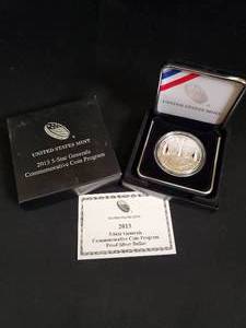2013 5-Star Generals Commemorative Coin Program Proof Silver Dollar with Box and Certificate