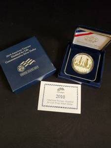 2010 American Veterans Disabled for Life Proof Silver Dollar with Certificate of Authenticity