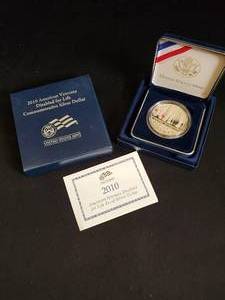 2010 American Veterans Disabled for Life Commemorative Silver Dollar Coin - Proof