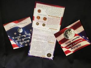 Set of 4 Collectible American Coins with Presidential Themes