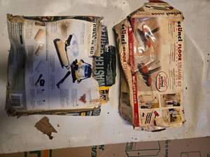 lot 26 image: Wagner Master Series Power Roller RollN Go and 7 piece FloorWall Steamer Kit for use with Scunci Steamer ( New but in broken boxes)