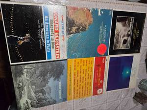 lot 48 image: Lot of 6 Vinyl record Collection ( The Sea, The Soft Sea, Home To the Sea, Million Seller All Times favorites, Leonard Bernstin, TroutQuintet)