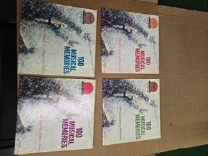 lot 45 image: Lot of 4 Vinyl Records (100 Musical Memories - Volume 1 Records 1-4 - 4 x 12 Records )