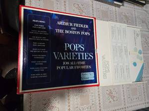 lot 54 image: Lot of 9 Vinyl Records Arthur Fiedler and the Boston Pops-Pops Varieties 108 All -Time Popular Favorites