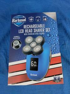 lot 143 image: Barbasol Rechargeable LCD Head Shaver Set