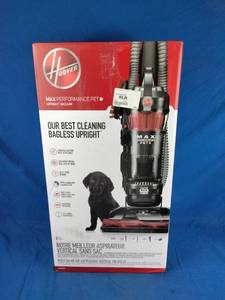 lot 160 image: New Hoover WindTunnel 3 Max Performance Pet Bagless Upright Vacuum, Retails for $190