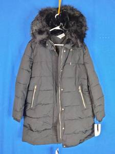 lot 100 image: Nine West Womens Long Puffer with Hood, Size XL