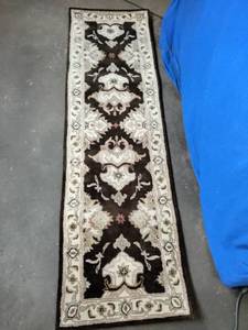 lot 164 image: New Safavieh Heritage Espresso 2 x 8 Rug Runner