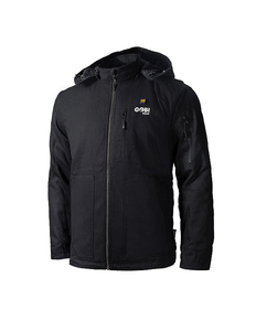 lot 177 image: New Gobi Heat Mens Grit Hooded Heated Jacket, Size 3XL, Black Retails for $405