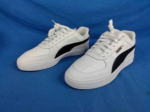 lot 185 image: New Puma Mens Caven Basketball Shoe, Size 12 White
