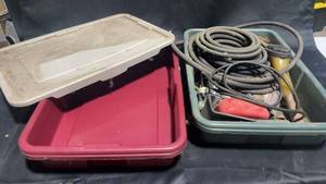 lot 4 image: Assorted Hand Tools and Accessories in Storage Bins