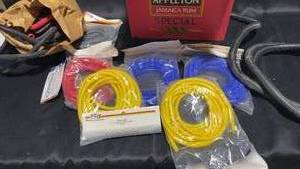 lot 37 image: Lot of Assorted Electrical Wiring Accessories - Convoluted Tubing & Halogen Bulbs