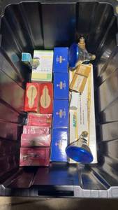 lot 40 image: Lot of 15 Light Bulbs and Gro Bulbs in Storage Bin