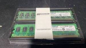 lot 47 image: 2-Pack Crucial DRAM Memory RAM Modules 8GB DDR4