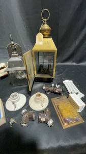 lot 74 image: Vintage Lantern Collection with Light Fixtures and Accessories